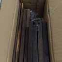 Wooden Crates 2 Pack, Rustic Handmade Wood Crate with Handles, Durable Medium Wooden Crates for Display & Decor, Brown (13.8"x10.8"x5.9")