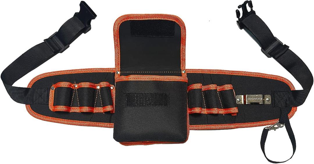 Tool Belt,9-Pockets Heavy Duty Padded Tool Belts for men and Women,for Garden,Electrician,Carpenter,Construction,Work Apron,Black+Yellow