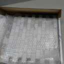 SUNWINGS 100-Sheet Subway Peel and Stick Backsplash Tile, 6" x 3" Green Mixed Stone Composite Handmade Looks Self Adhesive Waterproof Wall Tile, Stick on Tiles for Kitchen Bathroom Shower Fireplace