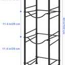 OYEAL 5 Gallon Water Bottle Jug Holder 3-Tier Water Bottle Holder Organizer with Top Shelf, Heavy Duty Water Dispenser Stand Rack for Kitchen Living Room Office, Rustic Brown