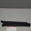 GXOACKJ Curtain Rods for windows 32-62 inch, 5/8 inch Decorative Matte Black Splicing Heavy Duty Metal Curtain Rod set with Brackets