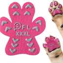 Non-Slip Dog Paw Protector Pads for Senior Dogs, Dog Paw Traction Stickers with Anti-Slip Rubber, Help Dogs Walk on Hardwood Floor, Pink 48pcs, XXXL for 80+lbs