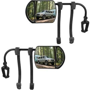 Towing Mirrors, Universal Mirror Extensions For Towing, 360 Degree Rotation Clip-on Dual View Tow Mirrors for Vehicle Car Truck Trailer RV SUV, 2pcs