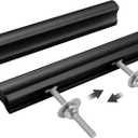 Peaha 5 Pack Adjustable Cabinet Drawer Pulls Overall Length 102mm(4inch) Matte Balck Drawer Handles Dresser Hardware for Cupboard