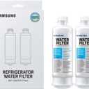 Samsung HAF-QIN-2P/EXP Genuine Refrigerator Water Filter, Reduces 99% of Harmful Contaminants for Clean, Clear Drinking Water, 6-Month Life, Easy Install, Pack of 2