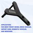 New Lower Control Arm Prying Tool, Suspension Specialty Bushing Tool, Lower Ball Joint Pry, Control Arm Tool Bushing Removal Tool Designed to Work with a 1/2" Drive Extension Breaker Bar