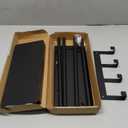 BETHOM Towel Racks for Bathroom, Towel Rack with Shelf & 3 Hooks, Towel Storage Holders Wall for Rolled Bath Towels, Black