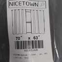 NICETOWN Bedroom Blackout Curtain - Thermal Insulated Window Treatments Room Darkening Panels Rideau Noir for Nursey Room (1 Panel, W70 x L63-Inch, Grey)