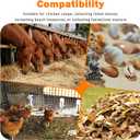 Extra Large Chicken Poop Scooper  15'' Wide Stainless Steel Litter Cleaner, 5-in-1 Adjustable Handle (37-77 Inch), for Chicken Coops, Poultry Barns, Durable Farm & Outdoor Tool