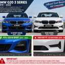 Front Lip Fits BMW G20 330e 330i M340i M-Sport 2019-2022, Carbon Fiber Look