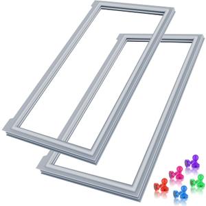 [2 PACK] UPGRADED W10830274 Refrigerator Door Gasket Compatible with Whirlpool Door Gasket Replacement W10443273 KitchenAid Maytag Whirlpool Refrigerator Door Gasket Seal Fridge Seal Replacement