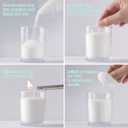 Wfmolcand 10 lb Natural Pearl Wax Sand DIY Set with 100 Wicks, Reusable, Continuous Burning, Unscented Candle Powder, Designed for Handmade Candles, Wedding Celebrations and Party Decorations