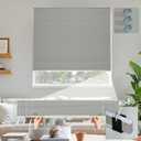 Cellular Shades No Tools No Drill Custom 39" W(27"-39") x 64" H Honeycomb Blinds Blackout for Window Easy Cutting Telescopic Track Cellular Blind Space Gray