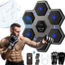 2025 New Music Boxing Machine for Adults,Smart Bluetooth Music Punching Machine with Boxing Gloves,Boxing Machine Wall Mounted with Intelligent Display Screen,Boxing Target Workout Equipment for Home