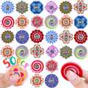 50 Pack Fidget Spinner for Kids Easter Basket Stuffers Mini Sensory Fidget Toys Bulk Adults Kids with Autism ADHD, Easter Egg Fillers Anxiety Toys Stress Relief Fidgets Classroom Prizes