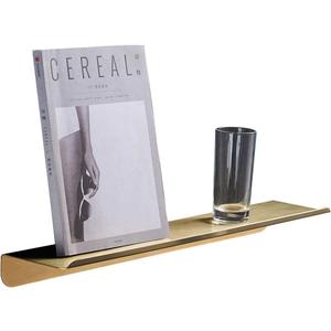 BGL Floating Shelf for Wall Gold Stainless Steel 304 Bathroom Shelf Gold 15.7 Inches for Bathroom Organizer