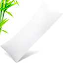 Body Cooling Pillow Cases Cover, Bamboo Rayon White Body Pillowcases with Zipper Closure, Cool and Breathable Pillow Case for Hot Sleepers and Night Sweats, 20x54 inches