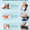 Mo Cuishle Shiatsu Neck and Shoulder Massager with Heat Deep Kneading Massage for Relaxation Ideal for Christmas, Mother's Day, Father's Day, Gifts for Men, Women, Mom and Dad