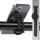 Stroller Phone Holder for Magsafe iPhone 17 16 15 14 13 12 Series Steering Wheel Phone Mount for GYM, Stroller, Wrist, Shopping & Golf Carts, Bikes, Magnetic Mount Adapter Accessories for All Phones, Black