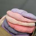 Tinideya 24 Pcs Round Floor Cushions Floor Pillows Meditation Seat Pillows Flexible Seating for Adults Kids, Chair Cushions for Classroom, Nursery, Living Room, Yoga(Medium 15.7 Inch, Pink-Purple)