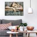 WUSARPLY Inspirational Girl Diamond Painting Kits for Adults, Sleep Girl Diamond Art Kits Full Drill Diamond Dots Paint with Diamonds Gem Arts and Crafts for Beginner Home Wall Decor