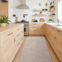 Color&Geometry Kitchen Rugs and Mats Non Slip Washable, Absorbent,Woven Kitchen Runner Rug Easy to Clean Kitchen Floor Mats for in Front of Sink, Laundry Room, Hallway,24"x83", Beige