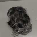 RicHyun Mens Short Wavy Grey Wig Synthetic Layered Cosplay Costume Party Wigs