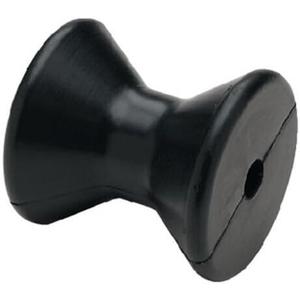 SmartSavor Boat Trailer Black Molded Rubber Bow Stop Roller 4"