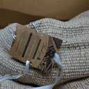 GRUHUM Jute Cotton Area Rug 9'x12' ft Large Rectangle Hand Woven Natural Farmhouse Rugs for Living Room, Bedroom, Kitchen, High Traffic Area - Rustic Vintage Bohemian Eco-Friendly 9x12ft Natural