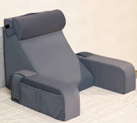 Reading Pillow with Arm Support & Headrest, Dark grey