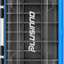 PLUSINNO Tackle Box Organizer, 1/2 Packs Waterproof Tackle Trays, Fishing Tackle Box with Removable Dividers, Fishing Box Tackle Trays and Terminal Tackle Storage