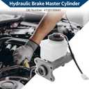 Brake Master Cylinder Reservoir No.4720135640 for Toyota Hilux 2Wd Pickup 1988-1992 Hydraulic Master Cylinder Aluminum Alloy,Plastic 1 Pc