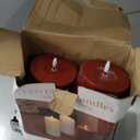 Flameless Flickering 4" x6" Real Wax Burgundy Remote Candles with Candle Grease, Pack of 2 Timer LED Battery Operated Fake Warm Light Pillar Candles for Home, Banquet, Ceremony Decoration