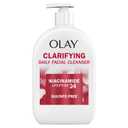 Olay Face Wash, Daily Facial Cleanser with Niacinamide, Peptides & Glycerin - Clarifying, Refreshes Skin Surface, Refines Appearance of Pores - Sulfate-Free, Paraben-Free, Oil-Free, 16 Oz