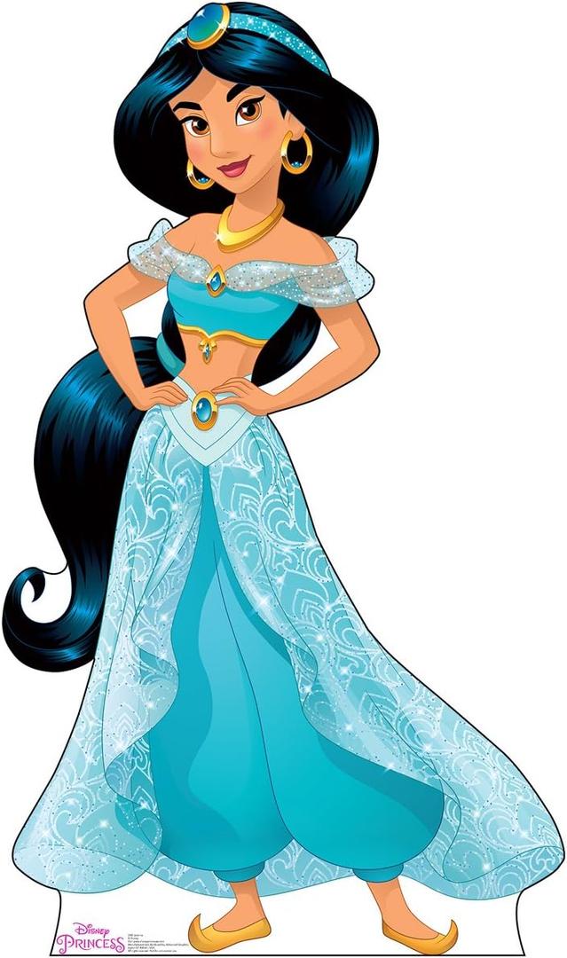 Cardboard People Jasmine Cardboard Cutout - Princess Friendship Adventures, One Size