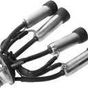 Milking Cluster, 240CC Stainless Steel Rubber Thick Cow Milking Cluster with A Hook, Tough Strong Structure Cow Milk Collector, Smooth Milk Cup Set for Vacuum Pump Milking Machine