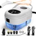 Steam Cleaner, 2500W Pressurized Steamer for Cleaning, Multi-Purpose Steamer for Home, Handheld Steam Cleaner, 15s Fast Heating Car Steamer, Portable Steam Cleaner for Kitchen, Bathroom, Tile (White)