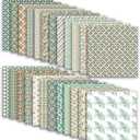 Early Spring Patterns Scrapbook Paper, 24 Sheets 12"x12" Double Sided Early Blossoms Craft Papers with Floral & Botanical Designs for Scrapbooking, Card Making & Seasonal Decor
