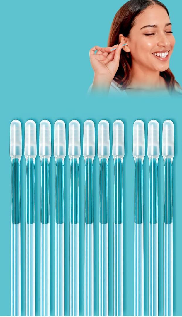Ear cleanner Sticky Pick,Adhesive Ear Cleaner Tool,Reusable Sticky Ear Pick,Earwax Remover Soft Silicone,Ear Cleaning Tool for Child and Adult and Pet(24Pcs)