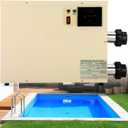 Pool Heater for Above Ground Pool with Digital Touch Display, 15KW 220V Automatic Cycle Heating Bathtub Thermostat for Above Ground Swimming Pool, Spa, Bathtub