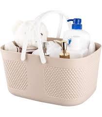 Plastic Shower Caddy Portable,Tote Storage Organizer Basket Bin