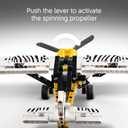 LEGO Technic Bush Plane Toy - Buildable Airplane Toy for Kids, Boys and Girls, Ages 8+ - Model Airplane Gift with Spinning Propeller, 4-Cylinder Piston Engine, and More - 42198