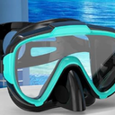 Snorkeling Gear for Adults Men Women View Diving Mask Anti-Fog Anti-Leak(GREEN)