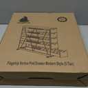 FlagShip 5-Tier Corner Coffee Pod Organizer for Nespresso Vertuo - 50+ Capsule Metal Storage, Space-Saving Kitchen Countertop Rack Wall Mountable