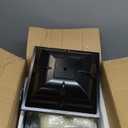 2 Pack Outdoor Column Lights, Traditional Waterproof Garden Post Light Aluminum Modern Fence Pillar Lamp Outdoor External Patio Landscape Glass Post Lantern E26 Fixture (B-Black)