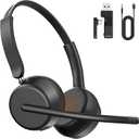 Wireless Headset with Microphone Lightweight