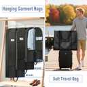Zippered Clothing Storage Bags for Hanging Clothes, Large Heavy Duty Garment Bags with Breathable Fabric, Travel & Closet Organizer Bags for Dresses, Suits & Seasonal Storage