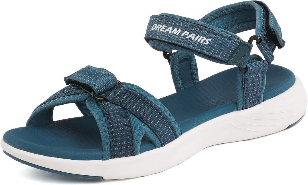 DREAM PAIRS Women's Sport Athletic Sandals Outdoor Hiking Sandals (11, Dark/Blue)