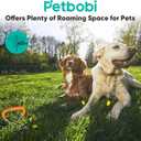 Petbobi Dog Tie-Out Cable and Stake - 40ft Heavy Duty Cable with Spring, No Tangle, 16in Ground Stake, Ideal for Yard, Camping and Beach, Suitable for Medium to Large Dogs Up to 120 lbs, Black