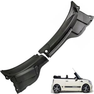 MUCO New 2PCS Front Windshield Cowl Cover Panel 51132751210 Compatible with 2007-2015 Mini Cooper R57 R56 R55 Windshield Wiper Vent Cowl Cover Grille